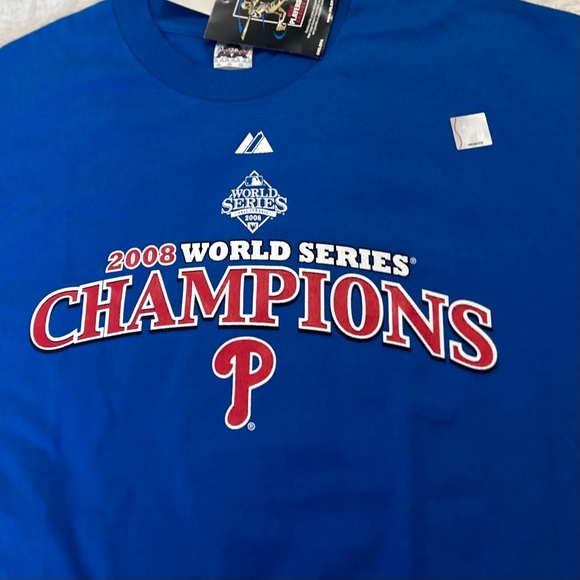 NWT 2008 World Champions Philadelphia Phillies XL - Picture 1 of 8